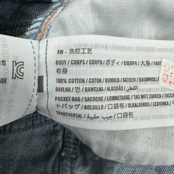 Hollister Ultra High Rise Baggy Women's size 6 Dark Wash Blue Denim Jeans - Picture 4 of 5